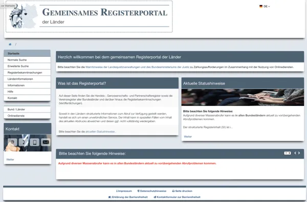 Rejestr Handlowy w Niemczech Rejestr Handlowy